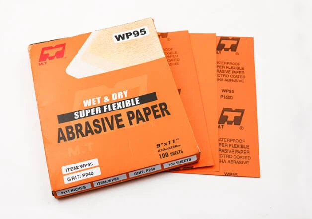 Aluminium oxide abrasive paper